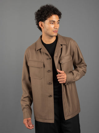 Giacca Camicia - Tabacco