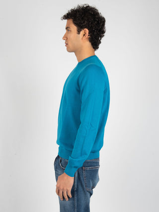 Maglia in Filo di Cotone - Petrolio