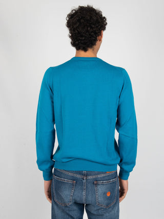 Maglia in Filo di Cotone - Petrolio