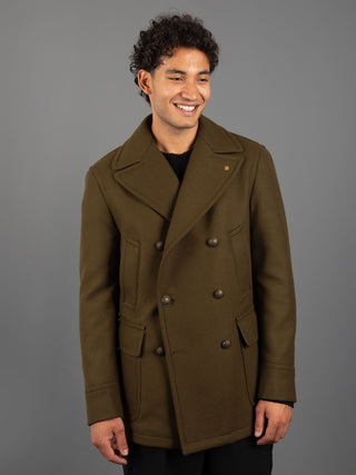 Cappotto Peacot Sailing - Verde Militare