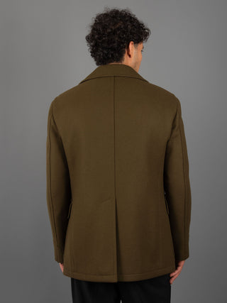 Cappotto Peacot Sailing - Verde Militare