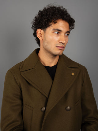 Cappotto Peacot Sailing - Verde Militare
