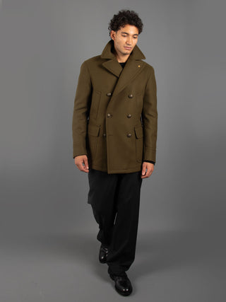 Cappotto Peacot Sailing - Verde Militare
