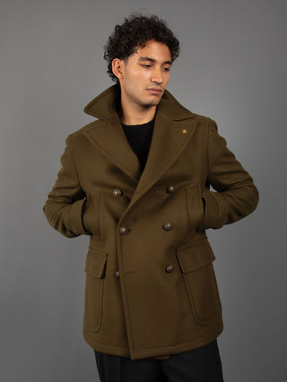 Cappotto Peacot Sailing - Verde Militare