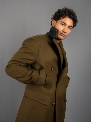 Cappotto Peacot Sailing - Verde Militare