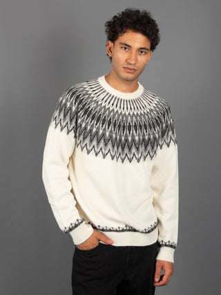 Maglia Jacquard - Panna