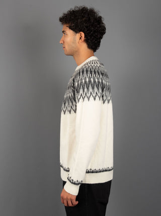 Maglia Jacquard - Panna