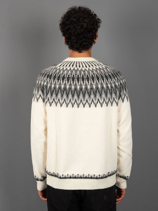 Maglia Jacquard - Panna