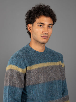 Maglia a Righe - Denim