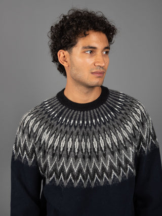 Maglia Jacquard -  Navy