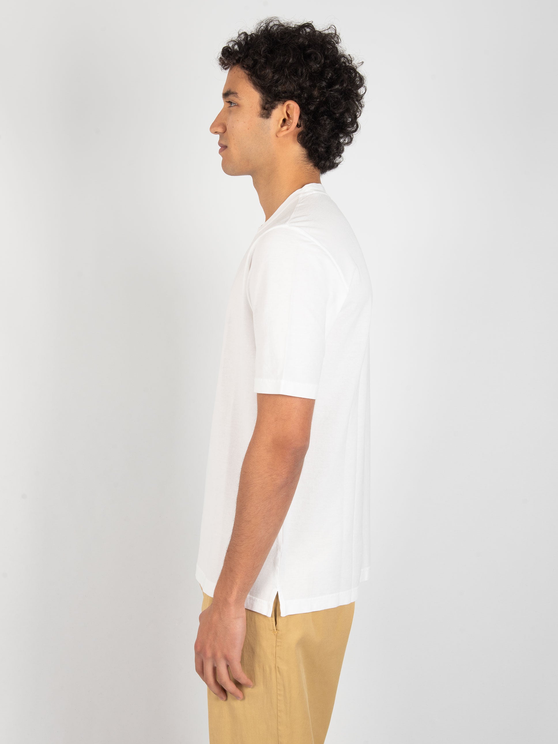 T-Shirt in Crepe - Bianco