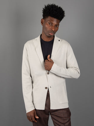 Giacca Maglia - Gesso