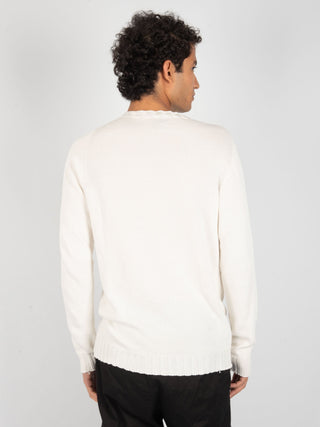 Maglia in Filo di Cotone - Bianco