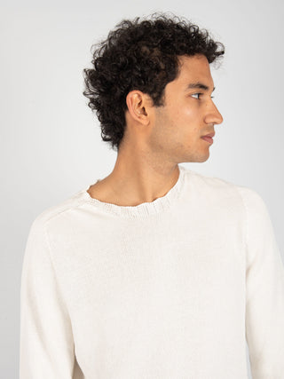 Maglia in Filo di Cotone - Bianco
