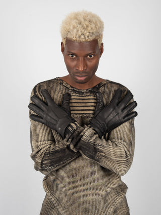 Guanti in Pelle - Nero