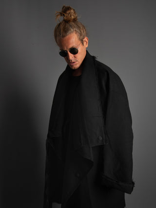 Cappotto Kimono- Nero