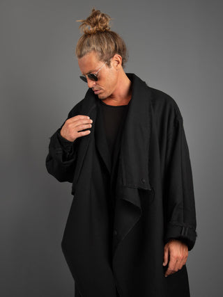 Cappotto Kimono- Nero