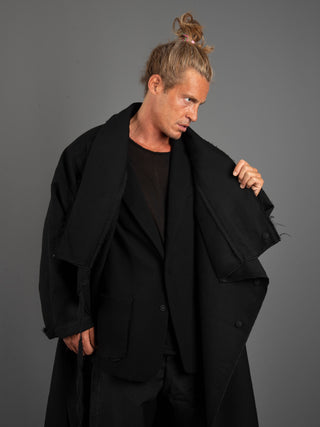 Cappotto Kimono- Nero