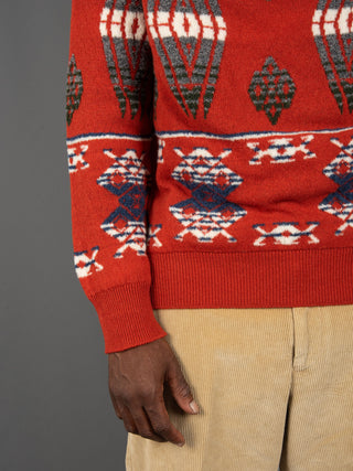 Maglia Zip Clifton - Rosso