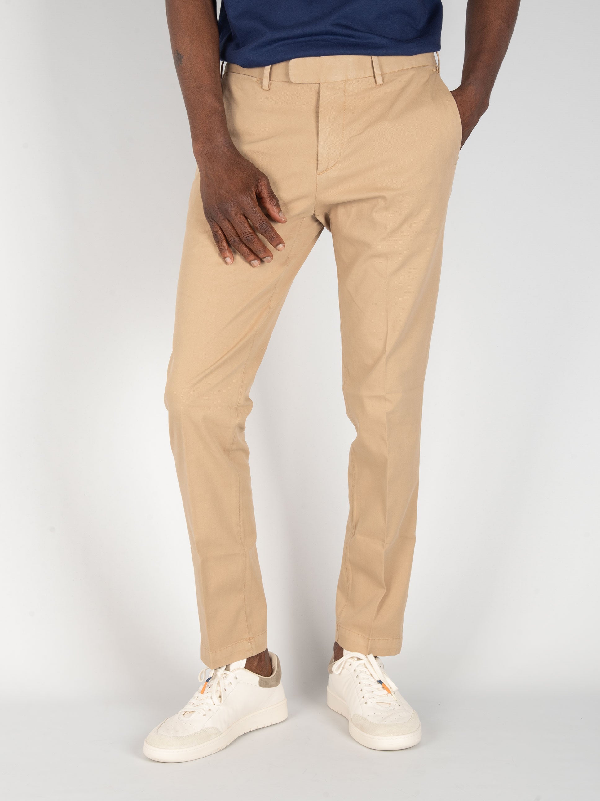 Pantalone Cotone e Seta - Cammello