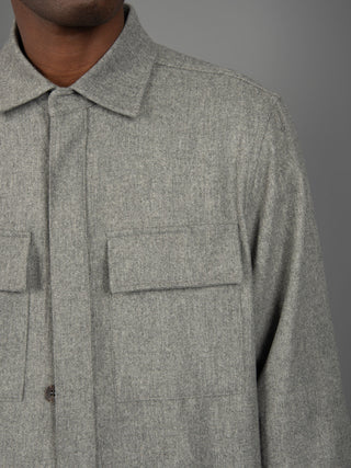 Giacca Camicia - Grigio