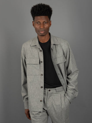 Giacca Camicia - Grigio
