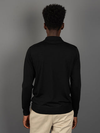Maglia Polo Seta - Nero