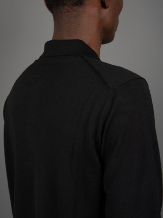 Maglia Polo Seta - Nero