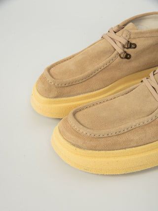 Polacchina Alta Suede - Sabbia