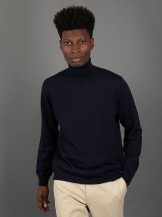 Maglia Dolcevita Extrafine - Blu Notte