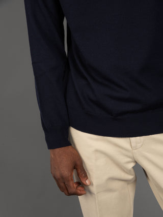 Maglia Dolcevita Extrafine - Blu Notte