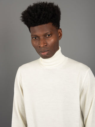 Maglia Dolcevita Extrafine - Panna