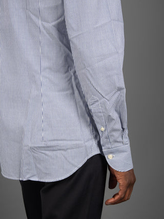 Camicia Millerighe - Bianco/Blu