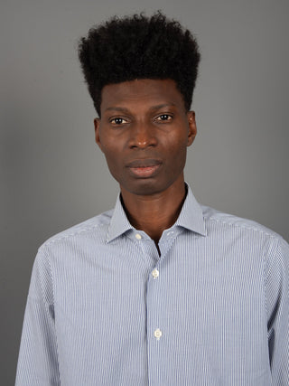 Camicia Millerighe - Bianco/Blu