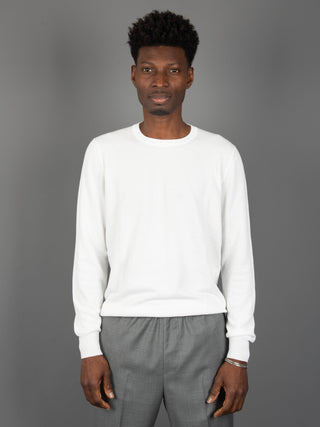 Maglia in Cotone Operato - Bianco