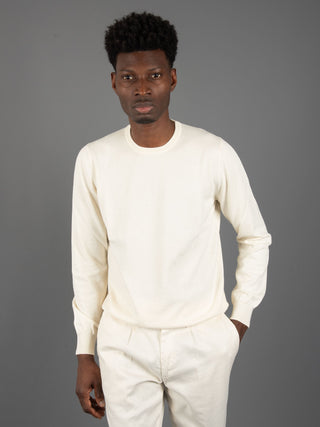 Maglia in Filo di Cotone - Crema