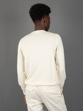 Maglia in Filo di Cotone - Crema