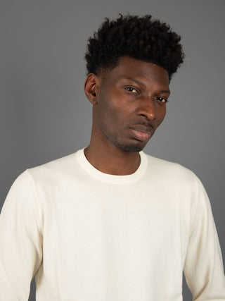 Maglia in Filo di Cotone - Crema