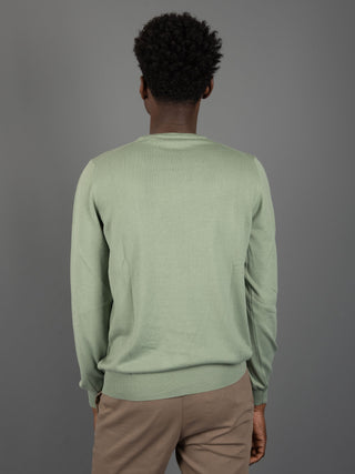 Maglia in Filo di Cotone - Salvia