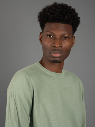 Maglia in Filo di Cotone - Salvia