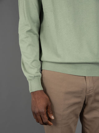 Maglia in Filo di Cotone - Salvia