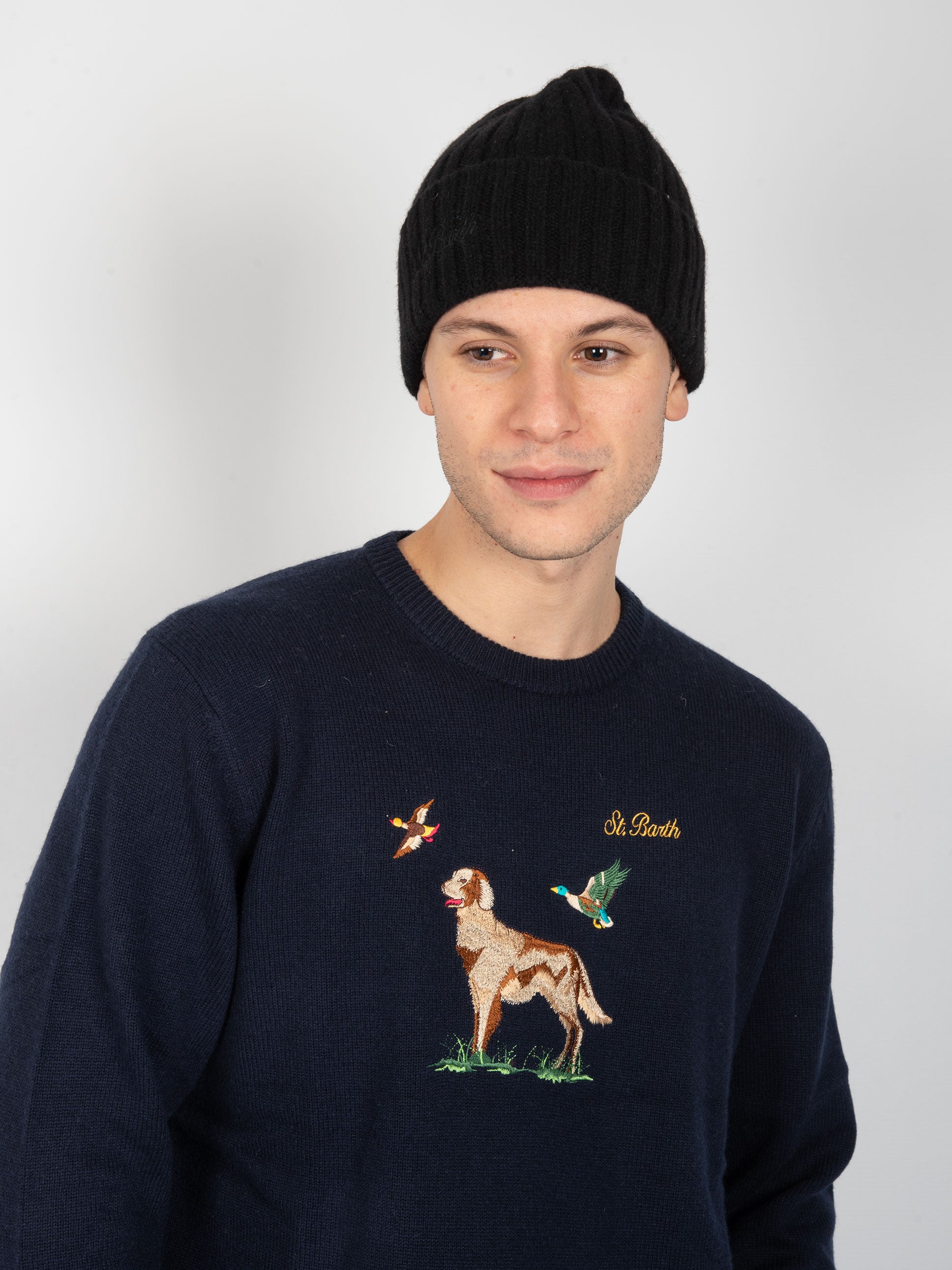 MC2 Saint Barth | Zuccotto Lana - Nero – Naldi MC2 Saint Barth | Zuccotto Lana - Nero – Naldi