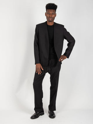 Giacca Coreana Lana - Nero