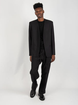 Giacca Coreana Lana - Nero