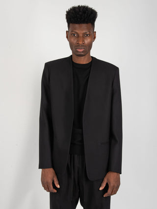 Giacca Coreana Lana - Nero