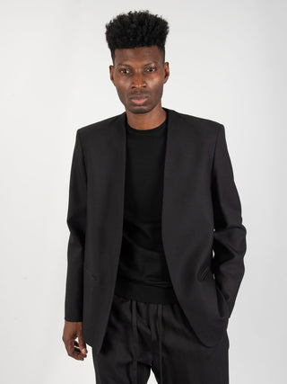 Giacca Coreana Lana - Nero