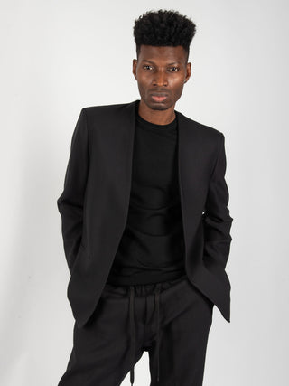 Giacca Coreana Lana - Nero