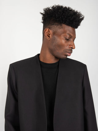 Giacca Coreana Lana - Nero