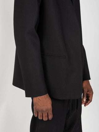 Giacca Coreana Lana - Nero