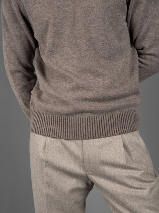 Maglia Girocollo - Nocciola